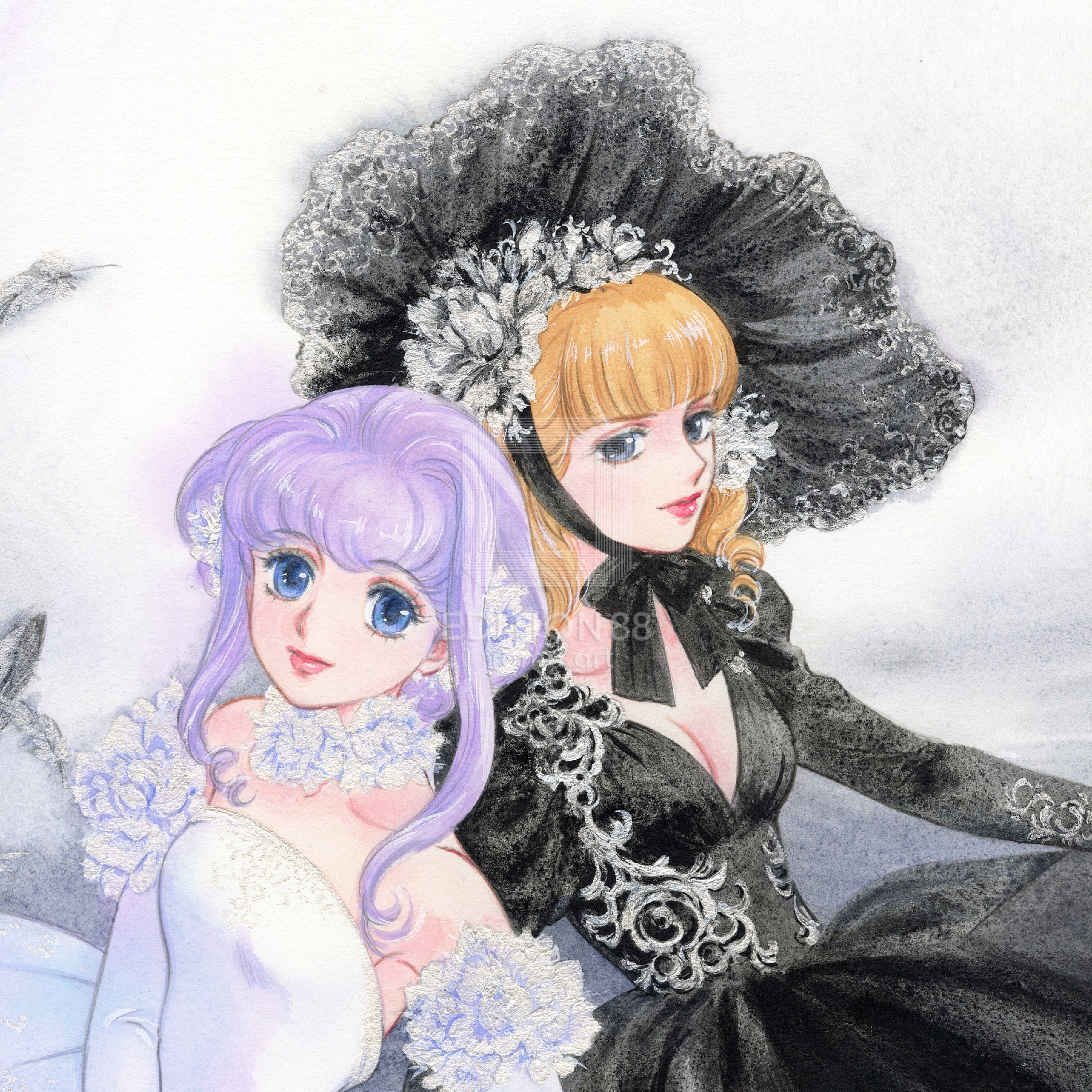 「魔法の天使 クリィミーマミ」88グラフ 白と黒のプリンセスたち /高田明美（直筆サイン入り / 限定100枚） 88グラフ Edition88 
