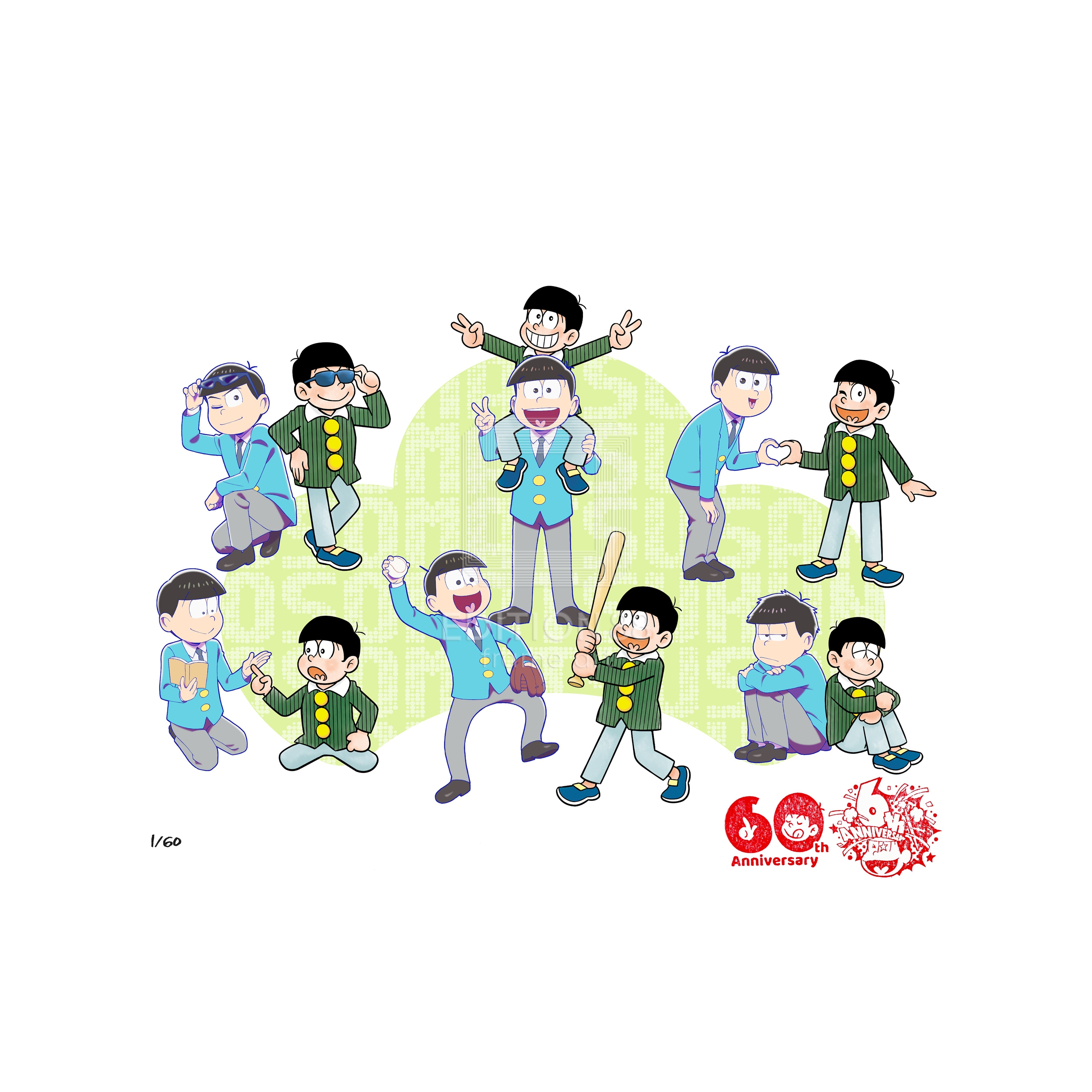「おそ松くん＆おそ松さん」版画（落款入り / 限定60枚） 版画 Edition88 